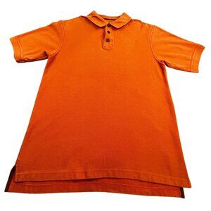 Bob Timberlake Men’s Medium Orange Polo Golf Shirt Short Sleeve Collared Casual